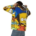 thumbnail image 5 of Simpsons Men's Hoodie With Color Drawstrings Sweatshirt Hooded Pullover Print Winter Coat Jacket Xx-Large, 5 of 9