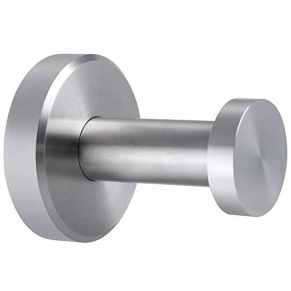Bath Towel Hook Brushed Nickel, Angle Simple SUS304 Stainless Steel Bathroom Cabinet Closet Clothes Towel Holder, Bathrobe Hanger Wall Mounted