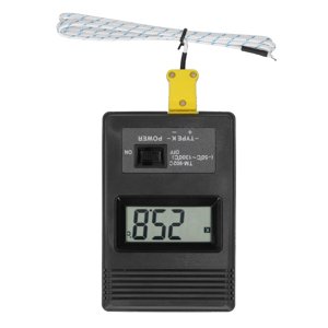 T C Temperature Meter,Digital Temperature Meter LCD Digital Temperature Meter Display Thermometer Multi-Functional