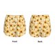 thumbnail image 3 of Balery Coffee Plaid Sunflower Pantalones cortos deportivos para mujer con forro y dos bolsillos, elásticos, para entrenamiento, gimnasio, yoga-Small, 3 of 7