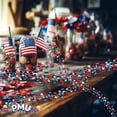 thumbnail image 2 of PMU 150 Ft Patriotic Star Garlands with Wire, Shiny Metallic Garland for 4th of July, National Day, Independence Day, Red, White and Blue (6pc-25Ft Each), 2 of 6