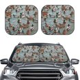 thumbnail image 2 of Saiise Mallard Ducks Swimming for Foldable Car Sun Shades (2-Pack) Offer Sun Protection with an Easy-fold Design for Convenient Windshield Shading-Small, 2 of 6