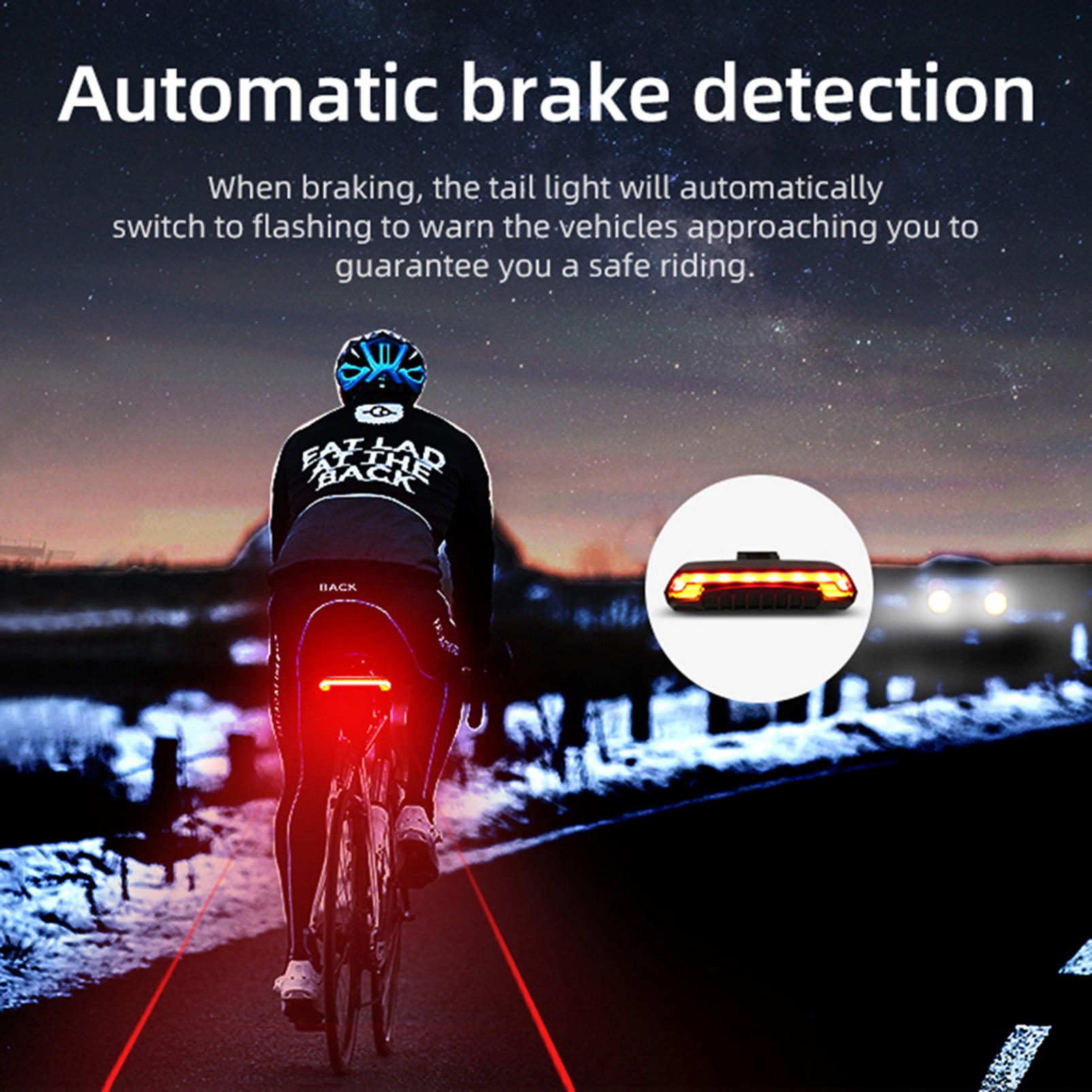 Meilan X5 Fahrrad Rücklicht Bike Remote Wireless Blinker Radfahren LED DHL T6D3