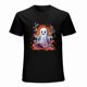 thumbnail image 1 of Cute Halloween Ghost T-shirt Short Sleeve Unisex Ghost Retro Graffiti Tee Top, 1 of 4