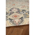 thumbnail image 5 of Contemporary Home Living 2' x 3' Medallion Rectangular Area Throw Rug - Cream and Navy Blue, 5 of 7