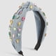 thumbnail image 5 of Diademas para mujer,Diademas para mujer,Diademas para mujer Diademas,Diadema ancha anudada,Diadema superior adornada con joyas,Diadema elegante para el cabello para mujer, 5 of 6