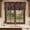 Brown, variant on Brown Floral Valances for Windows, Decorative Rod Pocket Window Valance Curtains, Spring Flower Short Curtain Drapes for Kitchen/Bathroom/Living Room, 2 Panels, 42" W x 18" L