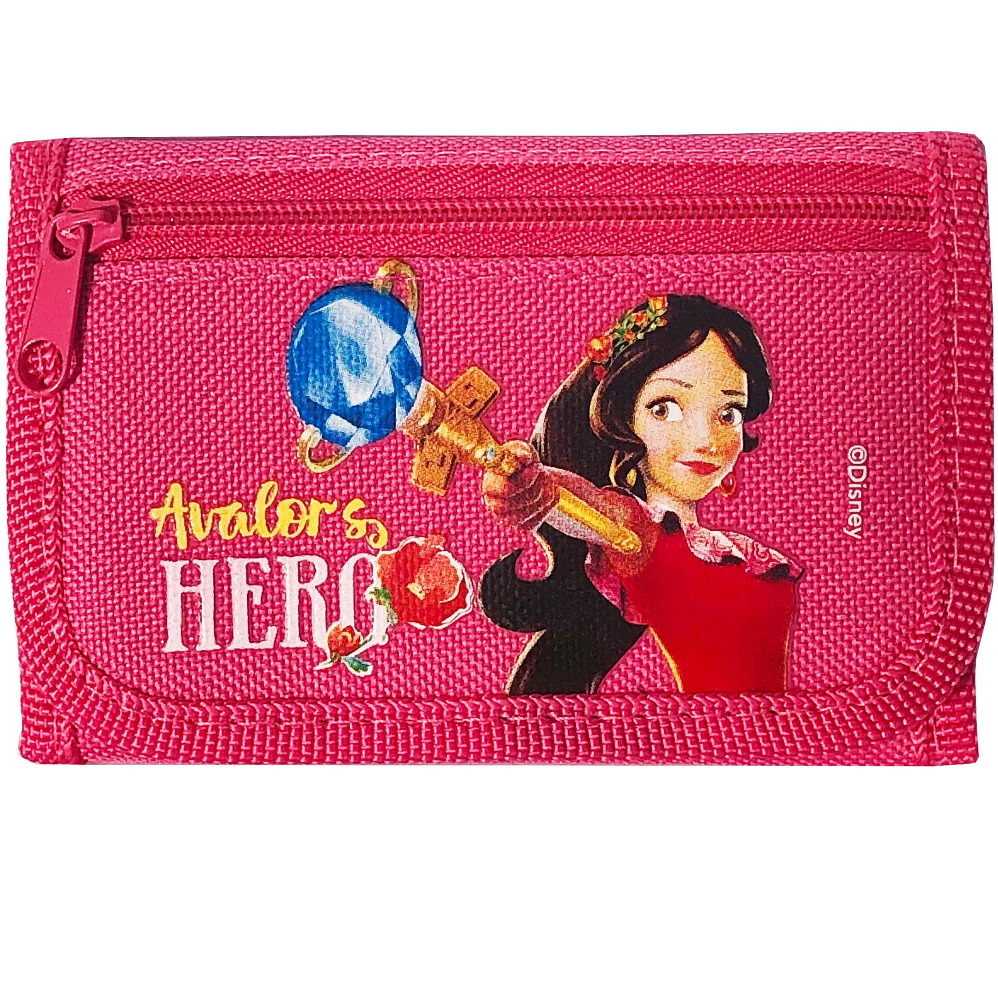 Disney Frozen Destiny Authentic Licensed Canvas Trifold Pink Wallet for Children 