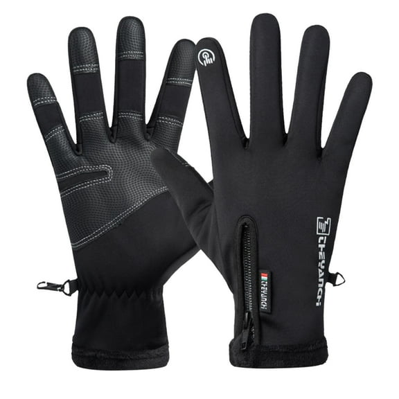 Wovilon Waterproof Riding Gloves Keep Warm In Winter Plus Velvet Screen Windproof Motorcycle Fitness Outdoor Sports Gloves