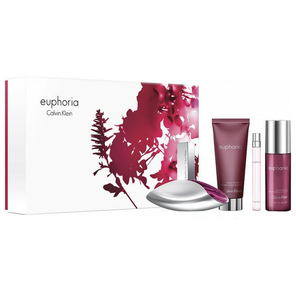 Calvin Klein Euphoria Perfume Gift Set for Women, 4 Pieces 