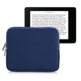 thumbnail image 1 of Funda para lector de libros electrónicos kwmobile, neopreno, azul oscuro, tamaño 17,5 x 14,7 cm, 1 of 7
