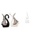 thumbnail image 1 of Elegante Conjunto De Figuras De Resina De Cisne De Cerámica Y Llama Abstracta, Colección Moderna De Esculturas De Escritorio Para Estanterías, Aniversarios, Chimeneas, Decoración De Oficina., 1 of 8
