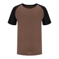 thumbnail image 4 of Casual Short Sleeve Button Down Shirts for Men, Flannel Collar Open Front, Solid Color, Polyester Shirt,1Pc, 4 of 6