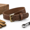Dark Tan-Full Grain Leather, variant on 3" Wide Tapered Full-grain Leather Work Belt Durable And Rugged Black (75437)