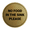 Brushed Gold, variant on Circle No Food In The Sink Please Sign (Blue) - Small