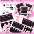 thumbnail image 4 of Kit de pestañas postizas YIDUO Lashes Clusters Lash, 770 unidades con Bond&Seal, 4 of 9