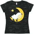thumbnail image 3 of Inktastic Cute Sheep, Sleeping Sheep, Moon, Stars, Sleepy Women's T-Shirt, 3 of 5