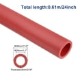 thumbnail image 2 of Uxcell Insulation Foam Tube Lagging Insulation 1.1" x 1.5" Heat Preservation for Antifreeze Insulation Handle Grip Red, 2 of 7