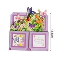 thumbnail image 5 of Huepoe 3D Pop-Up Butterfly Bouquet Greeting Card, Birthday Card with Envelope, Purple Butterfly Gift for Family Friends, 6.22", 5 of 7