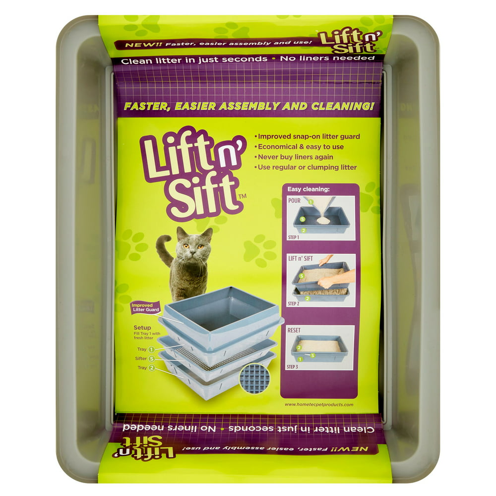 Lift N' Sift Cat Litter Pan, Pack of 4