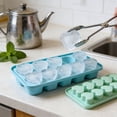 thumbnail image 4 of Sky Blue Heart Silicone Mold – Miyuadkai 10-Cavity Ice Cube Tray for Baking & Candy Making, Easy Demold Flexible Mold for Cookies & Cakes, Spring & Mother's Day Baking, 4 of 8