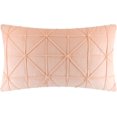 thumbnail image 5 of JWH Soft Velvet Throw Pillow Cover Decorative Geometric Accent Pillow Case in Rectangle Shape Bed Couch Bedroom 14x24inch Peach Pink, 5 of 9