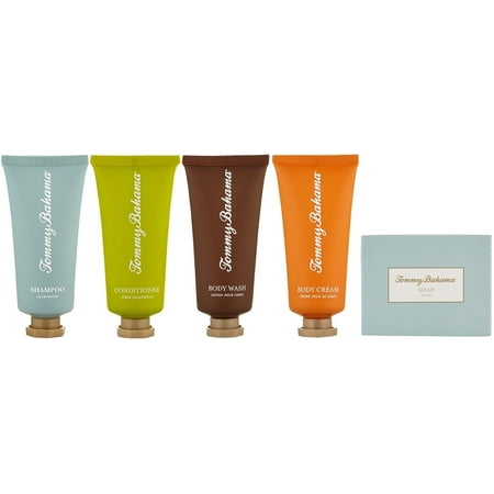 - Tommy Bahama Travel Set Shampoo, Conditioner, Body Cream, Body Wash, Soap