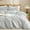 Light Grey (No Comforter), variant on Duvet Cover Set King Size, No Snagging Ultra Soft Luxury Textured Breathable Comforter Cover for All Season 3pcs