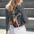 thumbnail image 5 of Lsque North American Bald Eagle1 Pattern Canvas Daypack, Durable Backpack, High-quality Versatile Backpack,Vintage Compact Backpack-Small, 5 of 6
