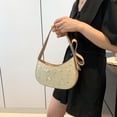 thumbnail image 4 of Bolso Tejido Hobo Paja para Mujer Con Lazo Diario Verano, 4 of 6