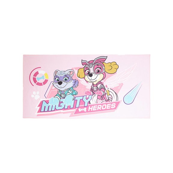 Cartoon Dog Kids Beach Towel Pink, 29.5"*59", for Travel Sports and Swimming