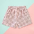 thumbnail image 2 of RUTAYY Toddler Girls' Shorts Plaid Casual Light Summer Casual Daily Wear, Pink, 18-24 Months, 2 of 3