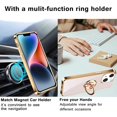 thumbnail image 2 of Compatible with iPhone 14 Case/iPhone 13 Case with Ring Holder Silicone Protective Cover Magnetic Kickstand Shockproof Folding iPhone14 Case iPhone13 Case Soft TPU Bumper, 2 of 9