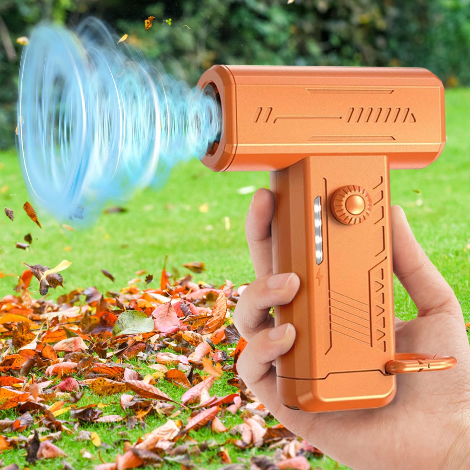 Ycandiee Air Duster, Ultra Strong Wind Force Mini Blower for Computer, Keyboard, Outdoors & Car Dusting, Camping, Emergency