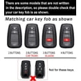 thumbnail image 2 of Key Fob Cover Compatible with Toyota 2017-2025 Keychain Case Holder Protector, 2 of 9