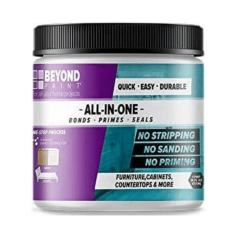 Beyond Paint 1631878 1 pint All-in-One Interior & Exterior Acrylic  Countertop Paint - Charcoal 