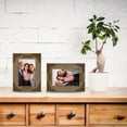 thumbnail image 4 of Grandparents Picture Frame Wood Photo Frames Engraved Display 4x6 Tabletop Frame for Hanging Wall Home Gifts Desk-A Grandchild is Someone Who Reaches for Your Hand but Touches Your Heart DIY, 4 of 8