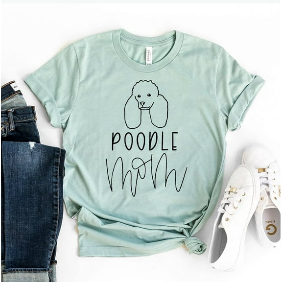 Poodle Mom T-shirt Breed Top Puppy Gift Dog Owner Tshirt Women's Rescue Tee Pet Shirts Workout Shirt