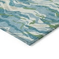 thumbnail image 4 of Addison Rugs Chantille Indoor/Outdoor Transitional Swirls Teal Washable Rectangle Rug, 3' x 5', 4 of 6