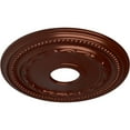 thumbnail image 3 of Ekena Millwork 15 3/8"OD x 3 5/8"ID x 1"P Federal Ceiling Medallion (Fits Canopies up to 8 1/2"), Hand-Painted Antique Copper, 3 of 6