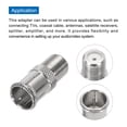thumbnail image 4 of Quick Coaxial Connector Coax Coupler F Male to F Female Push on Adapter 75 Ohm Waterproof TV, Coaxial Cable 10pcs, 4 of 6