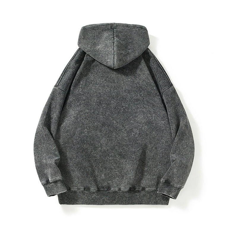 Zipper Vintage Wash Hoodie Wholesale Wholesale Distressed Vintage