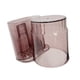 thumbnail image 1 of Portacepillos y pasta de dientes con vaso de enjuague Organización y almacenamiento Fácil de Rosa, 1 of 9