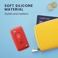 thumbnail image 4 of CHAO Accesorio para llave de coche compatible con llave de coche Peugeot Citroen, funda de silicona suave roja de 2 botones para llave de coche, 4 of 5