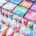 thumbnail image 4 of Doce constelaciones Mil grullas de papel Origami mini cartón color Cielo estrellado cuadrado niños jardín de infantes mano origami, 4 of 5