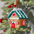 thumbnail image 2 of Casa de jengibre de Papá Noel hecha a mano, decoración navideña en 3D, para mesa, 2 of 5