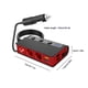 thumbnail image 5 of Inteprter Divisor de enchufe de encendedor de coche 4 puertos QC3.0 adaptador antideslizante mejora de repuesto con interruptor negro Electrónica negro rojo, 5 of 6