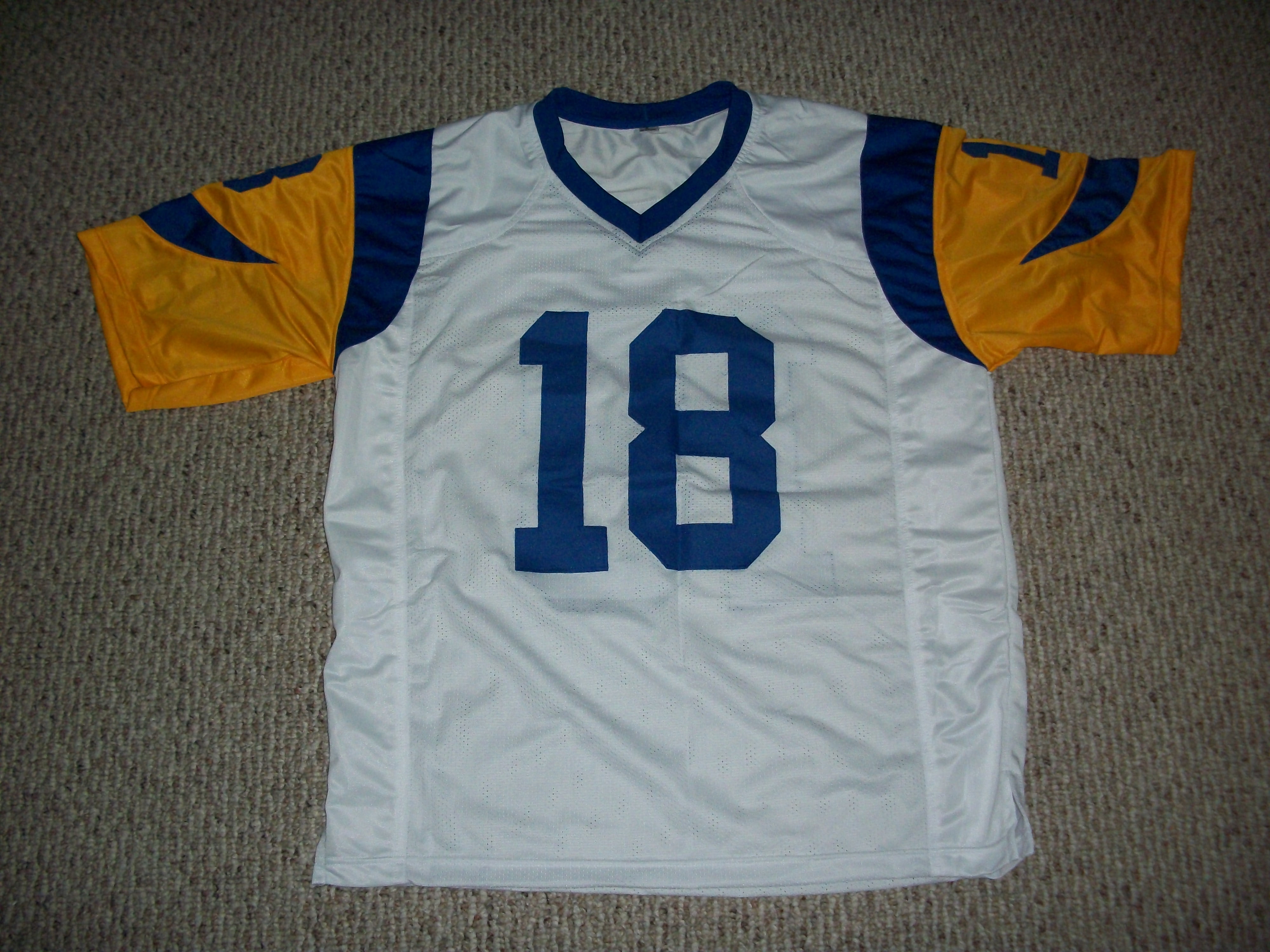 Jerseyrama Unsigned Roman Gabriel Jersey #18 Los Angeles Custom Stitched Blue Football New No Brands/Logos Sizes S-3xl, Women's, Size: Small