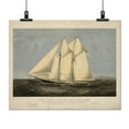 thumbnail image 2 of Print: The Yacht Sappho Of New York: Leaving Sandy Hook July 28th. 1869, 2 of 4