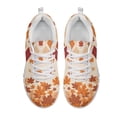 thumbnail image 5 of COEQINE Women Running Shoes White Sole Girls Sneakers Hiking Camping Air Mesh Casual Training Athletic Shoes Fall Autumn Fitness Footwear, Maple Leaf Plaid, 5 of 7